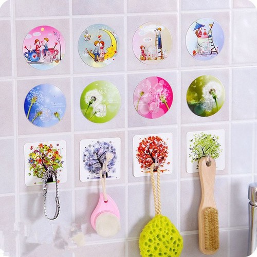 MÓC DÍNH TƯỜNG - MÓC DÁN TƯỜNG SIÊU DÍNH HÌNH ẢNH 3D CHỊU LỰC TỐT