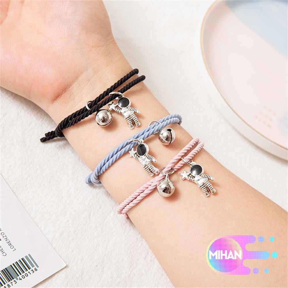 Set 2 Vòng Tay Dây Thừng Nam Châm Nhiều Màu Thời Trang Cho Cặp Đôi