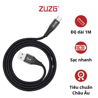 Cáp sạc nhanh lightning micro type-c ZUZG 1m 5V-2.4A NY01/2/3