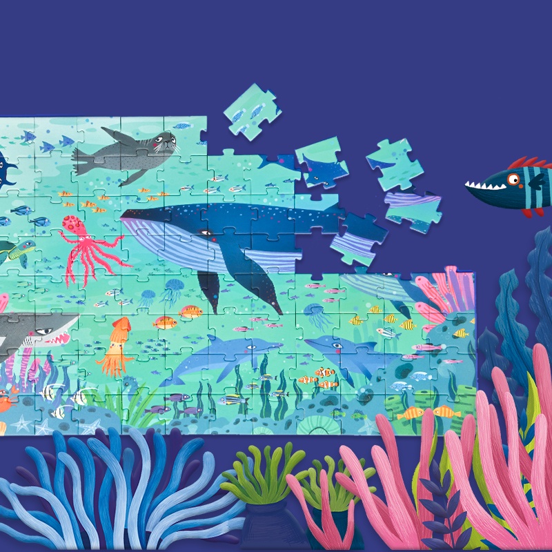 Đồ Chơi Ghép Hình Mideer Puzzle MD3110 – Đại Dương Tuyệt Vời – Wonderful Ocean (104 mảnh ghép)