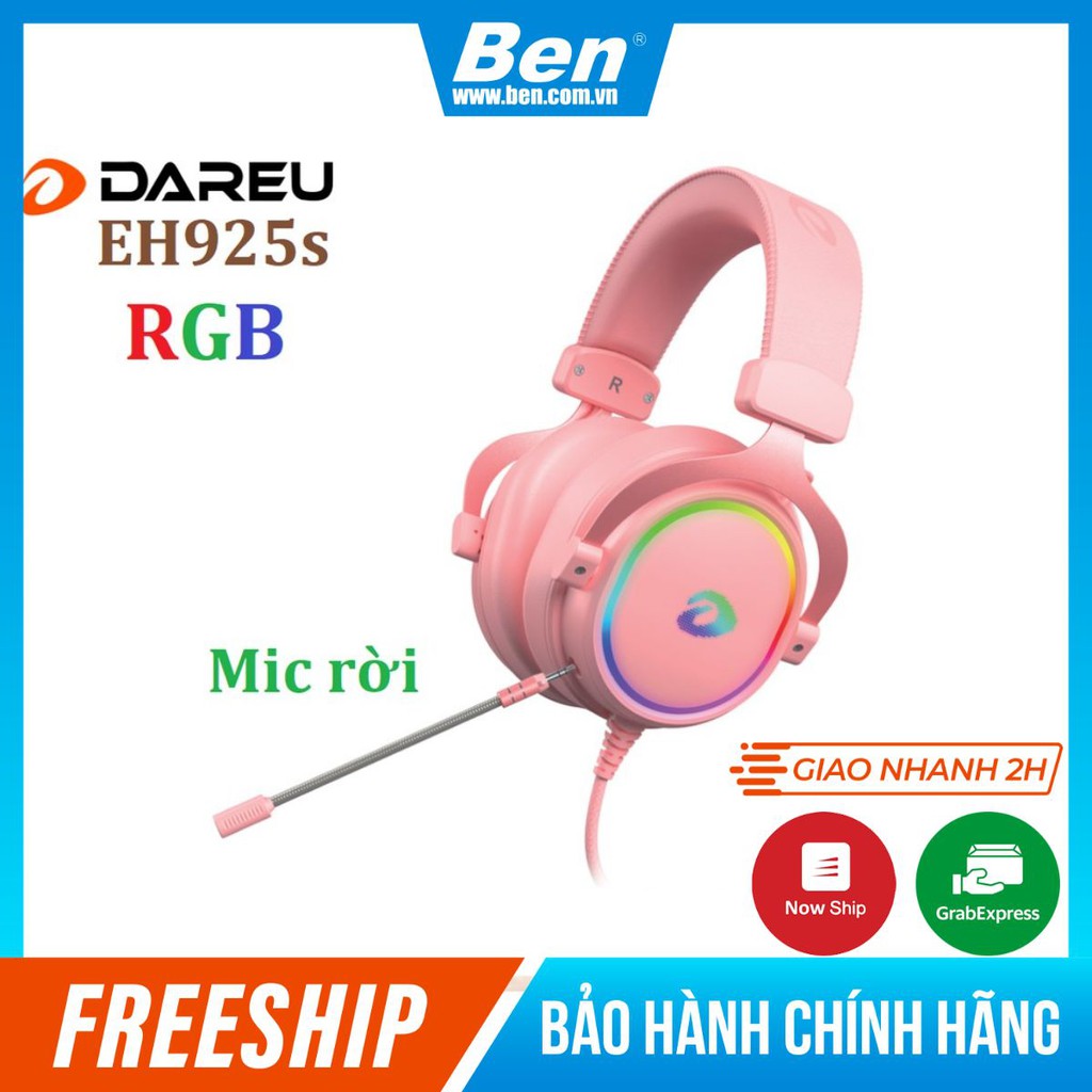 Tai nghe Gaming Dareu EH925S PINK - giả lập 7.1
