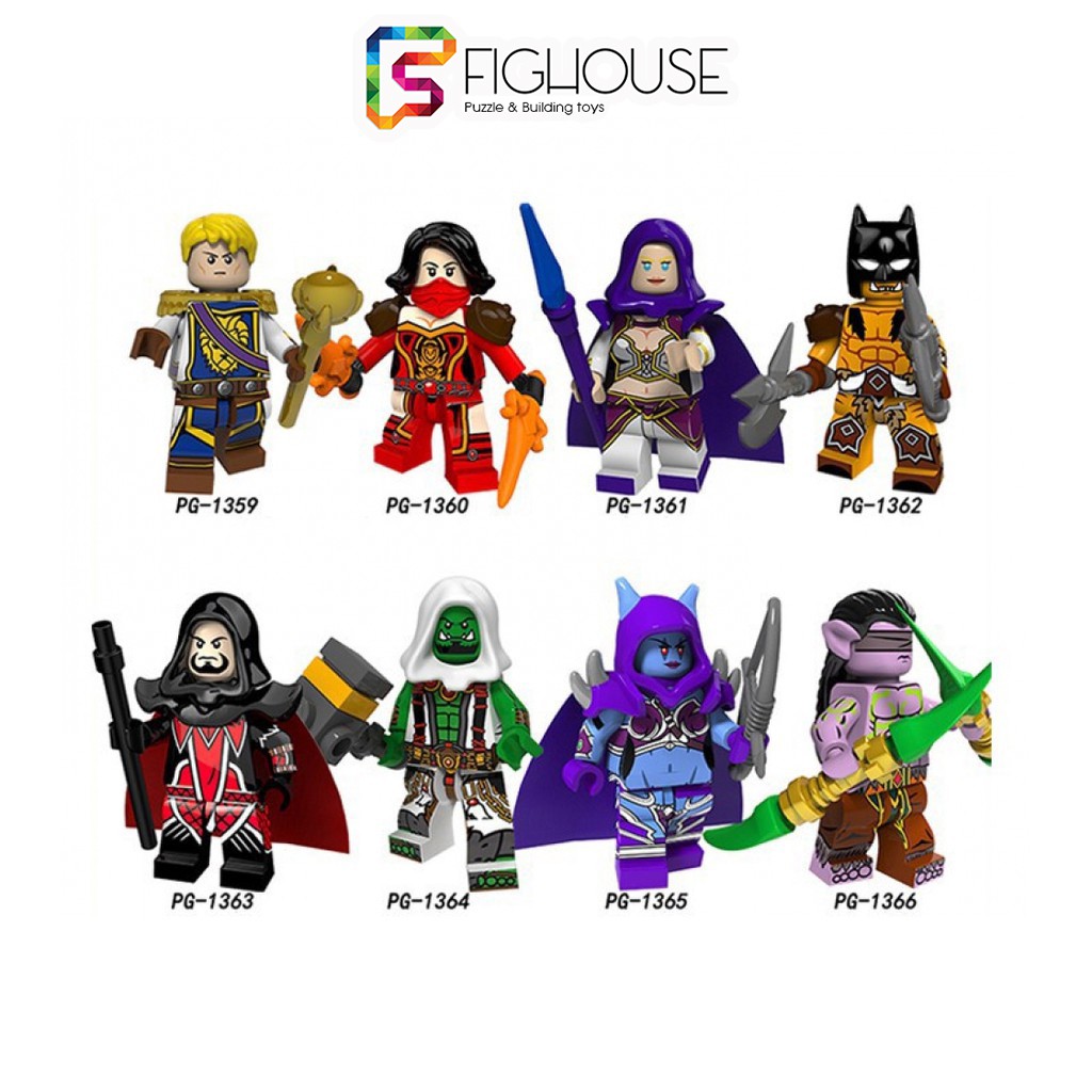 Xếp Hình Minifigures Các Nhân Vật Trong Trò Chơi World Of Warcarft - Đồ Chơi Lắp Ráp non-lego PG8165 [B4]