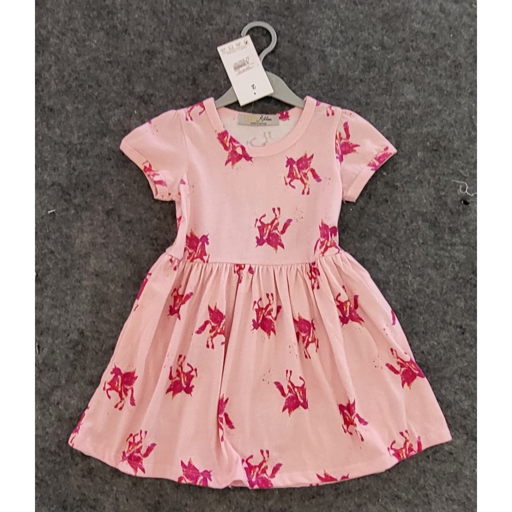 Váy, đầm bé gái chất cotton thoáng mát nhiều hoạt tiết dễ thương Pony hồng tùng xòe- GD050704PHX