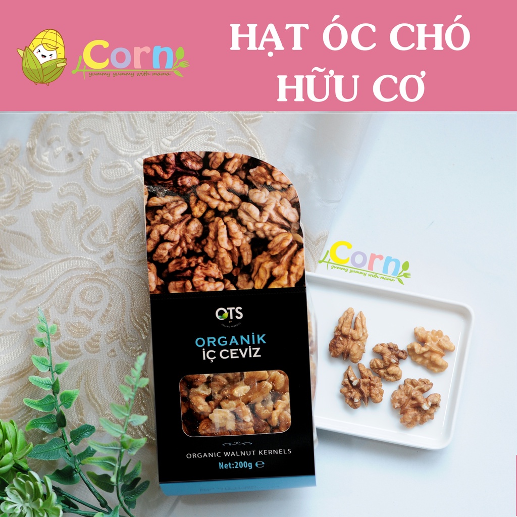 Hạt óc chó hữu cơ tách vỏ OTS - Cho bé 12m+