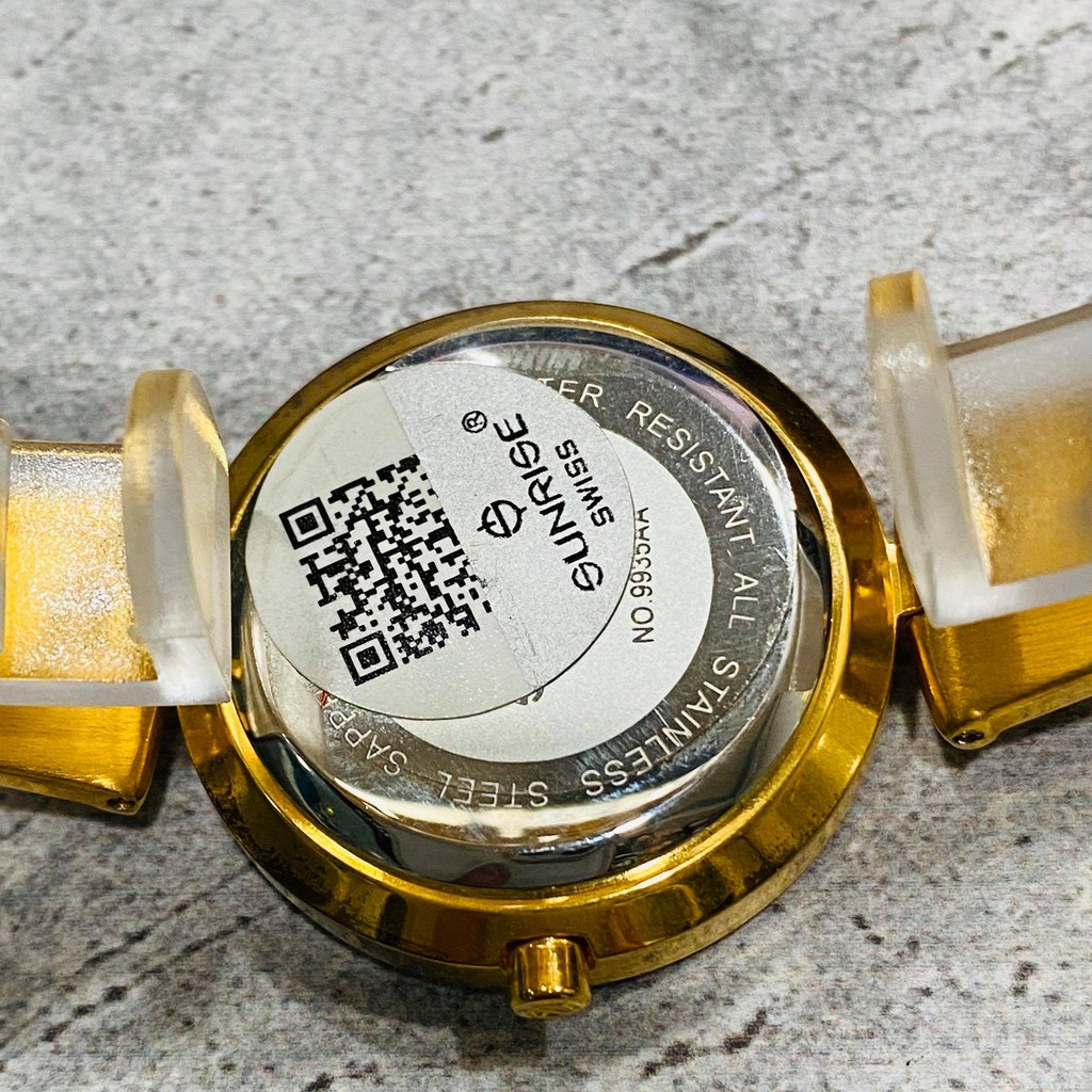 Đồng hồ Sunrise nữ chính hãng Nhật Bản L9935.AA.G.T - kính saphire chống trầy - đính
