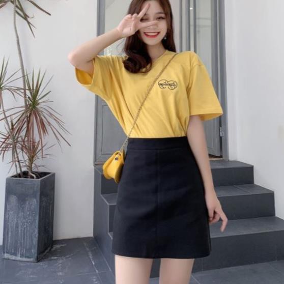 Chân Váy ngắn Chữ A Madela, Váy Ngắn Chữ A trẻ trung Đen Trắng phong cách Công Sở - CVAN01 | BigBuy360 - bigbuy360.vn