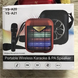 Loa karaoke xách tay A-21 (tặng kèm ko dây )