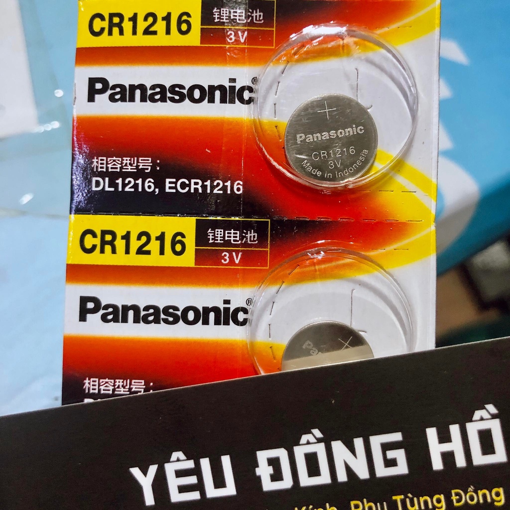 Vỉ 1 viên Pin CR1216 1216 Panasonic 3V Chính Hãng Japan