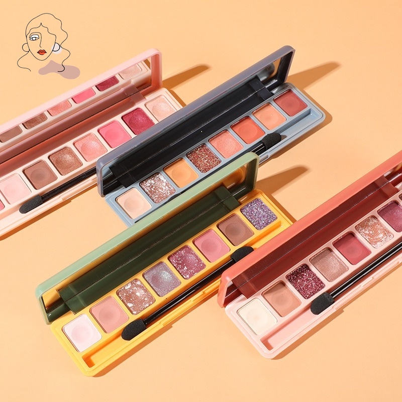 Bảng Phấn Mắt 8 Màu Sắc Tố Cao Màu Sắc Long Lanh Quyến Rũ