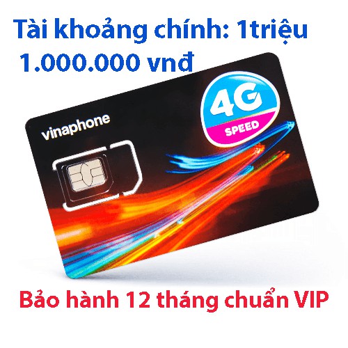 SIM VINAPHONE TÀI KHOẢN CHÍNH 1 triệu | vina tài khoản khủng giá rẻ