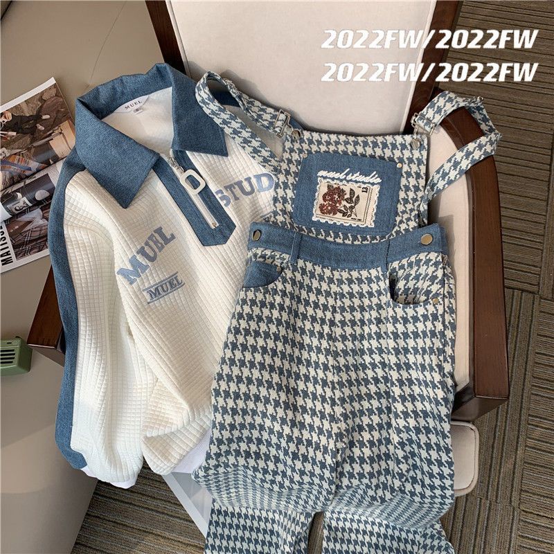 Bộ Trang Phục Denim Hai Mảnh Thời Trang Mùa Xuân 2022 Cho Nữ
