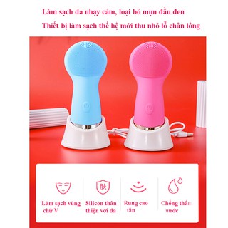 Máy Massa Mặt, May Massa Mat - Nhiều Chế Độ, Mềm Mại, Rung Mạnh, Chức Năng 2 Đầu - Thải Độc, Mụn, Pin Sạc! Massa mặt.