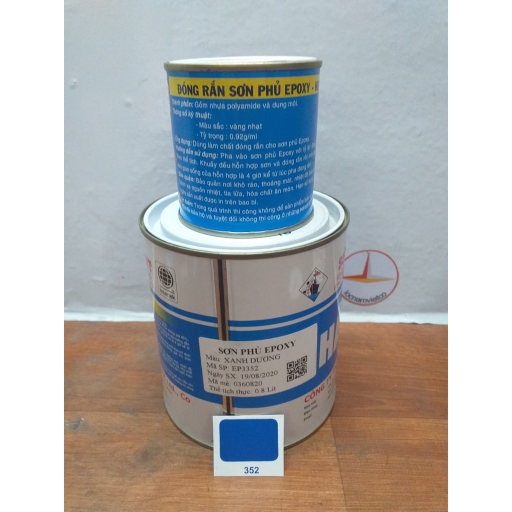 Sơn Epoxy Hải Âu Đủ Màu (Bộ 1 Lít)