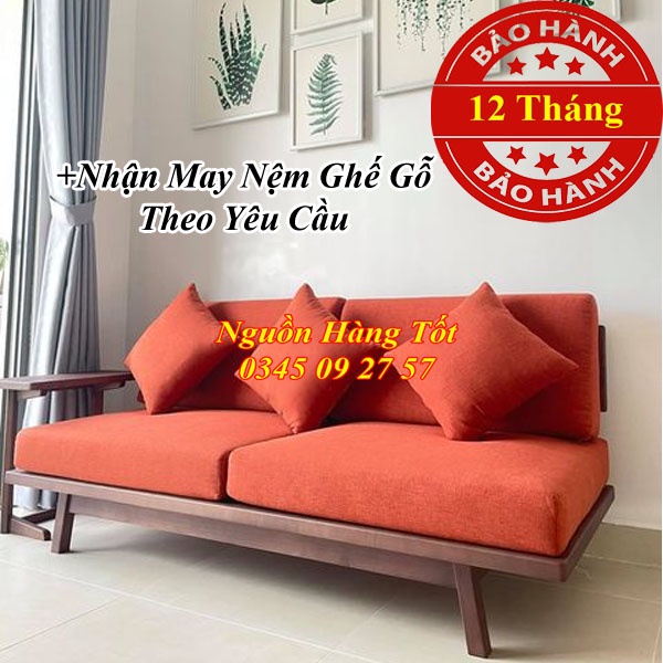 Nệm Ngồi Ghế Salon Gỗ TIDUS 50x50x10cm - Nhận May Nệm Ghế Gỗ Theo Yêu Cầu.