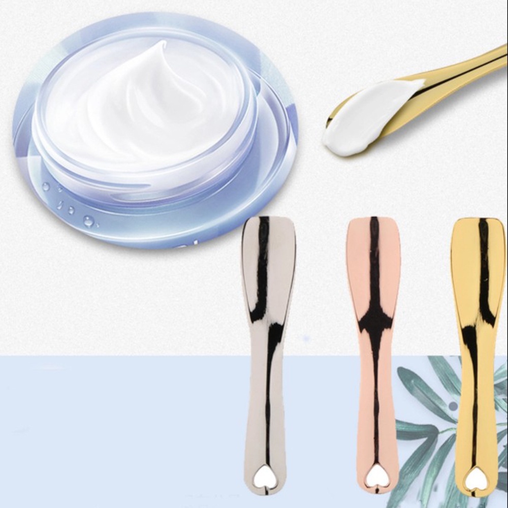 Thìa mini múc mỹ phẩm trang điểm kem dưỡng da bằng hợp kim kẽm