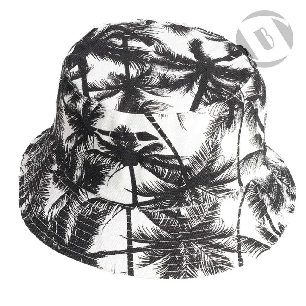 Mũ, Nón Bucket Vành Cụp Họa Tiết Và Một Màu, 2 Mặt Trong 1 Phong Cách, Thời Trang Ulzzang Unisex, HATS21BAS02
