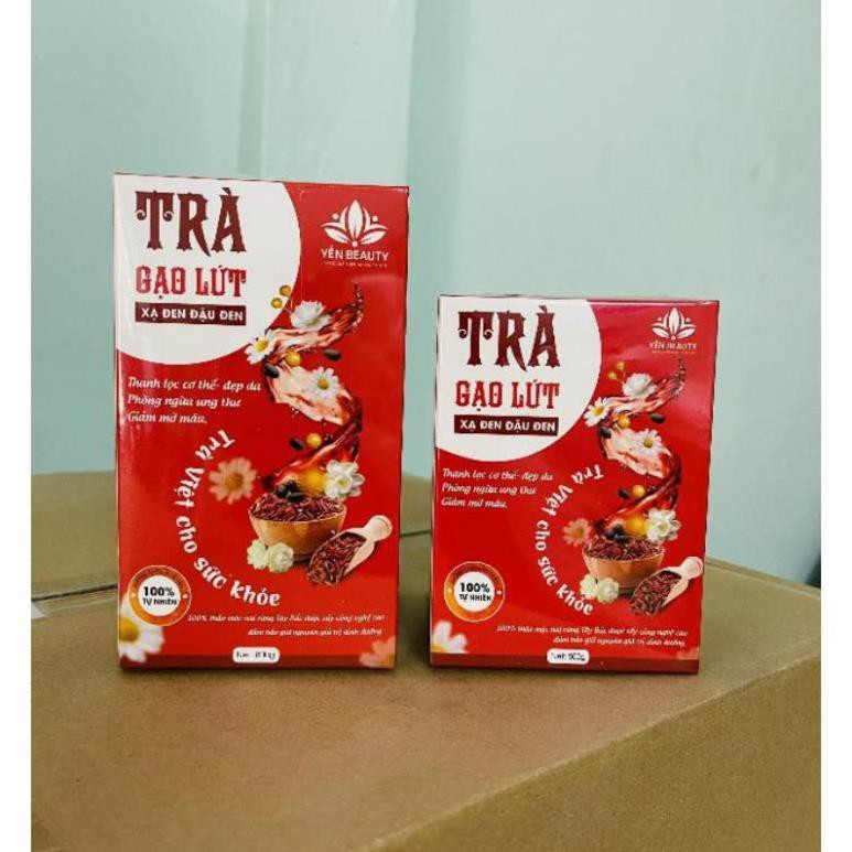 TRÀ GẠO LỨT XẠ ĐEN ĐẬU ĐEN 800g - 500g, Hoa Cúc, Hoa Nhài Thanh lọc cơ thể - Đẹp da