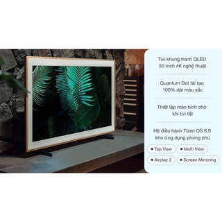 Smart tivi the frame qled samsung 4k 50 inch qa50ls03a