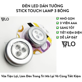 Bóng Đèn Led Dán Tường Thông Minh 3 Bóng Trang Trí Tủ Quần Áo