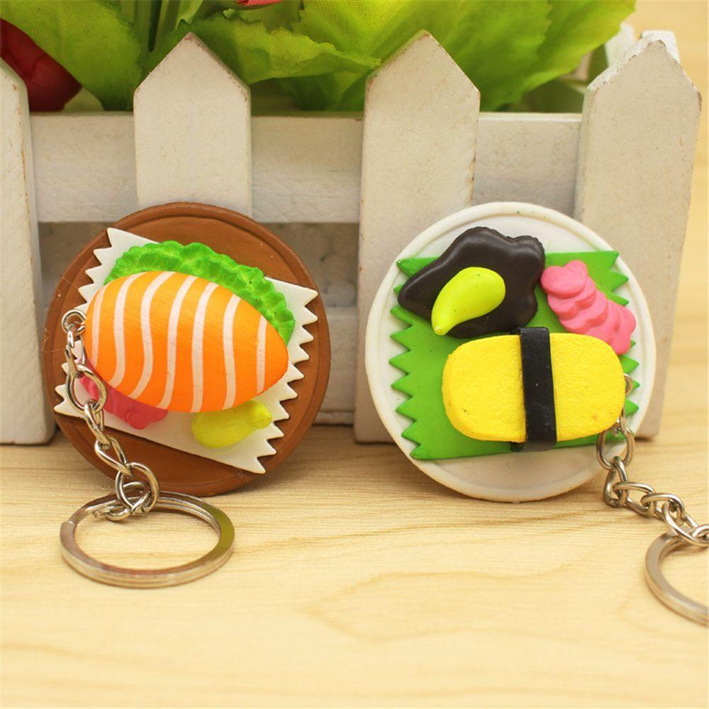 Móc Khóa Hình Sushi Dễ Thương Bằng Hợp Kim