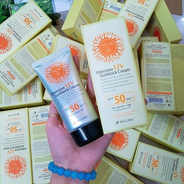 Kem chống nắng 3wClinic Intensive UV Sunblock Cream SPF50 Pa+++