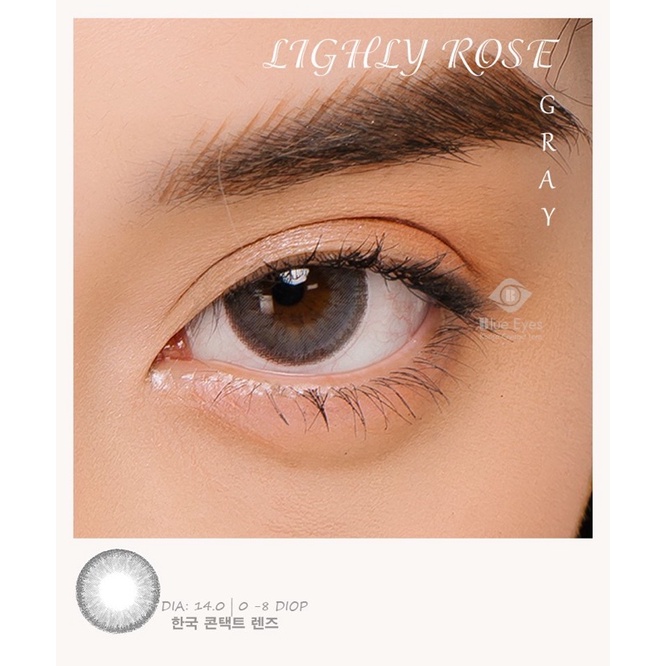 Kính áp tròng xám khói Lightly gray lens cận Hàn Quốc chính hãng - Made in Korea | Hạn sử dụng 3-6 tháng