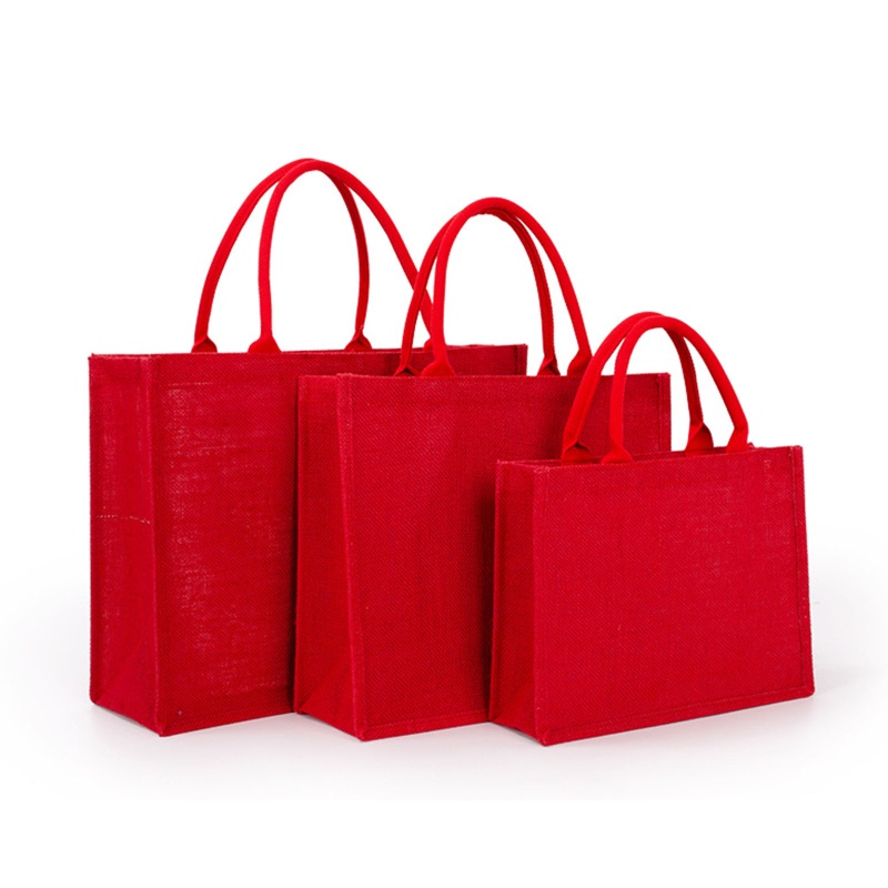 Seng Túi Xách Tote Bằng Sợi Đay Có Tay Cầm Sức Chứa Lớn Có Thể Tái Sử Dụng Cho Nữ