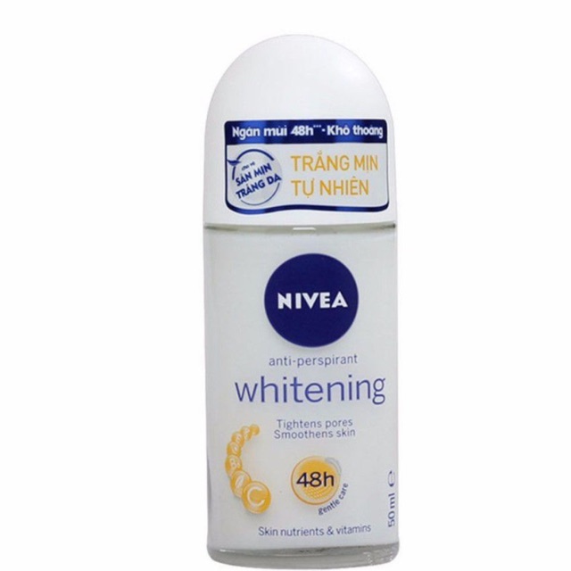 LĂN NGĂN MÙI NIVEA WHITENING DƯỠNG TRẮNG 50ML