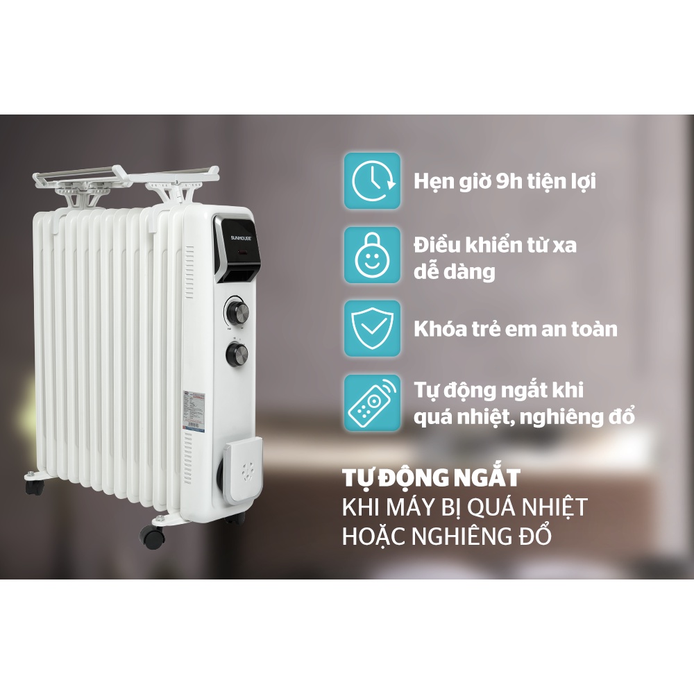 Máy sưởi dầu Sunhouse 13 lá SHD7084