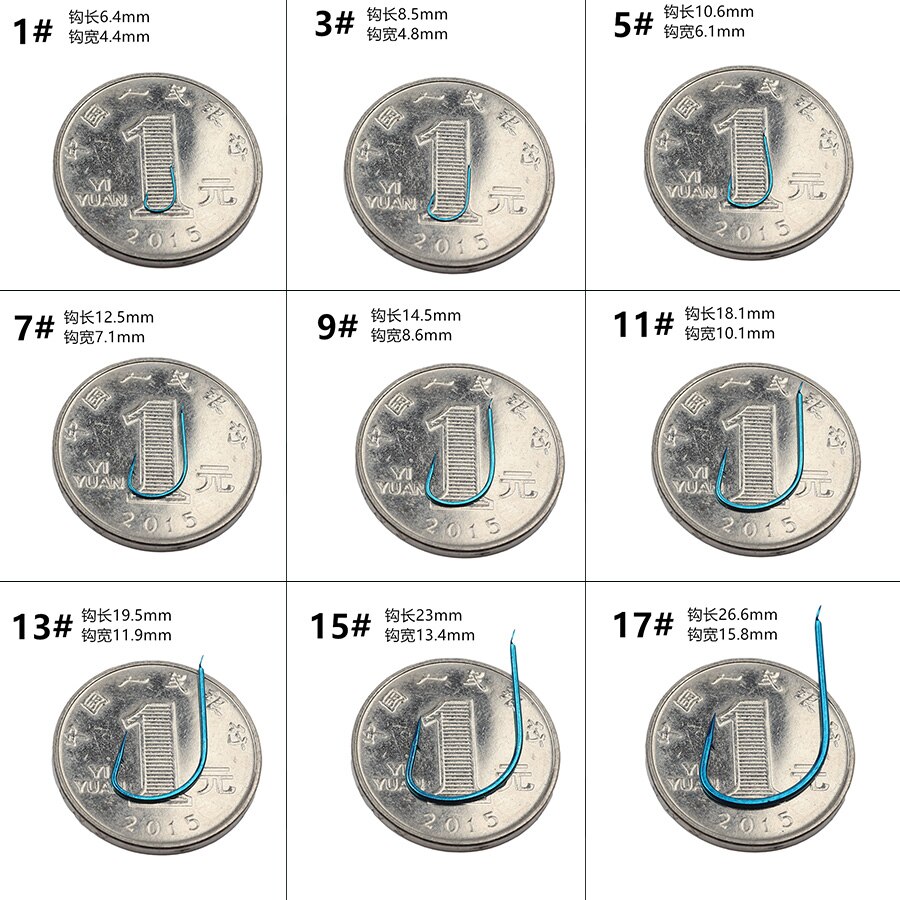 Set 50 móc câu cá bằng thép carbon