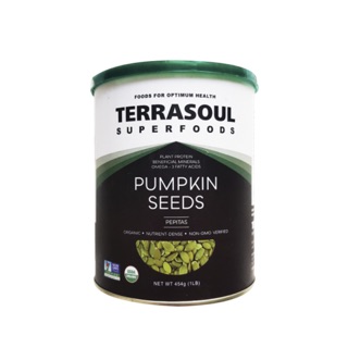 HẠT BÍ HỮU CƠ TÁCH VỎ TERRASOUL 454G