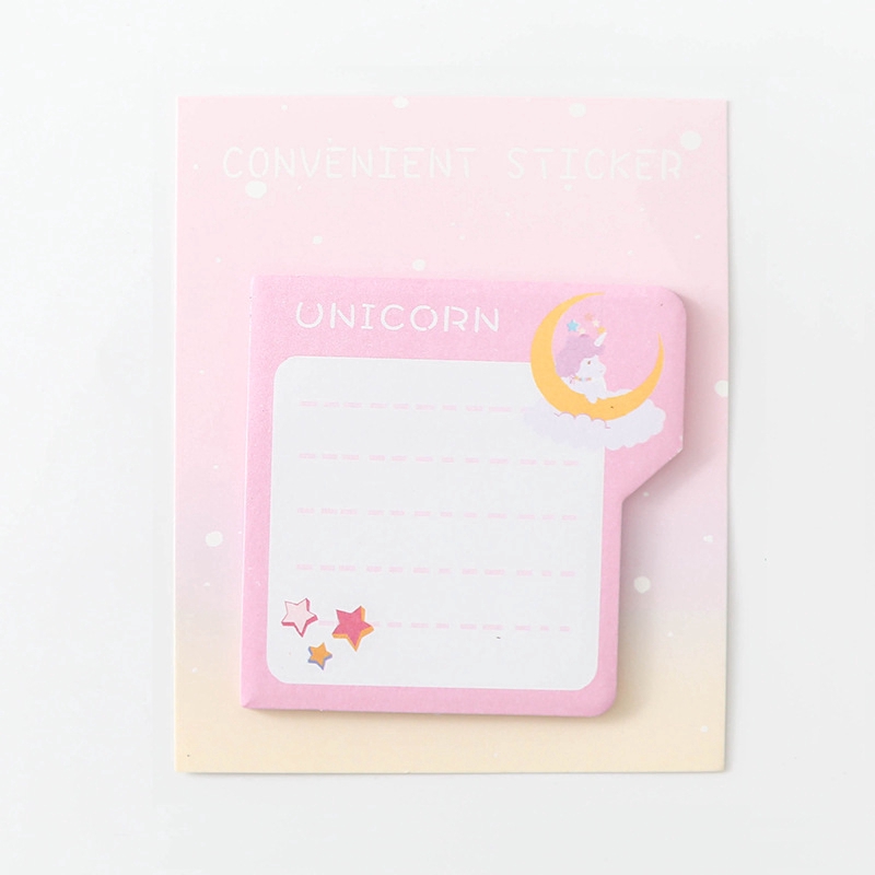 Tập 30 Tờ Giấy Note, Giấy Dán Ghi Chú, Sticky Note UNICORN Phong Cách Hàn Quốc Dễ Thương Tiện Lợi ST399