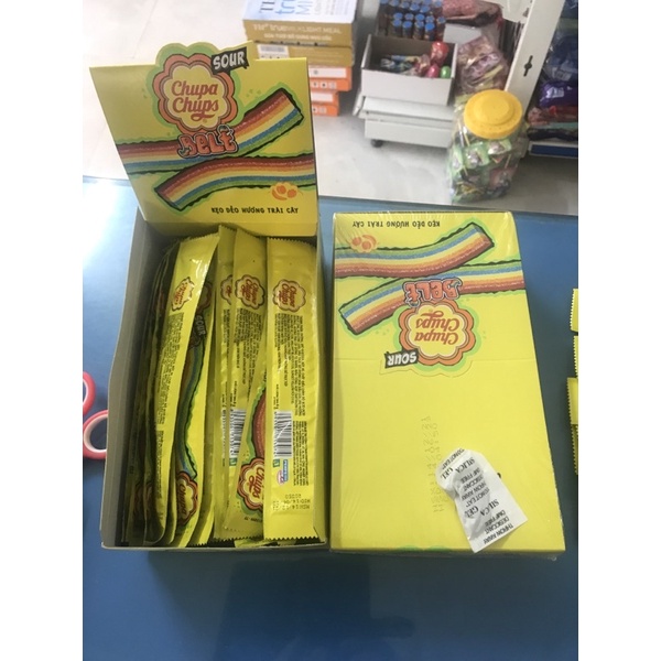 Kẹo dẻo chupa chups cầu vồng hương trái cây 1met