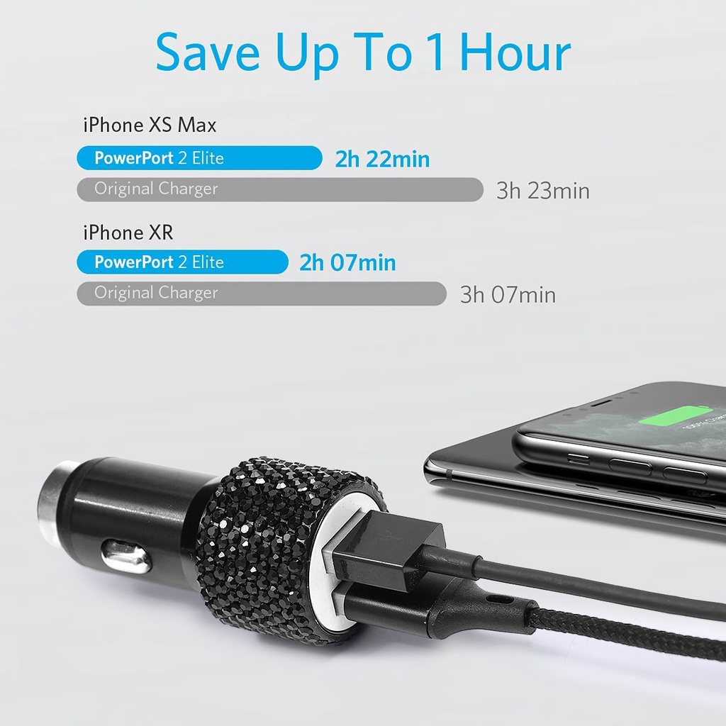 Sạc Điện Thoại 2 Trong 1 Bằng Hợp Kim Nhôm Chất Lượng Cao Cho ios Và Android