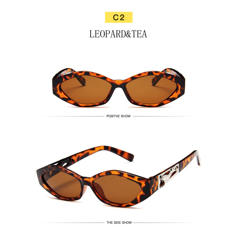 Kính mát Samjune gọng nhỏ hình mắt mèo chống tia UV sành điệu cho nữ