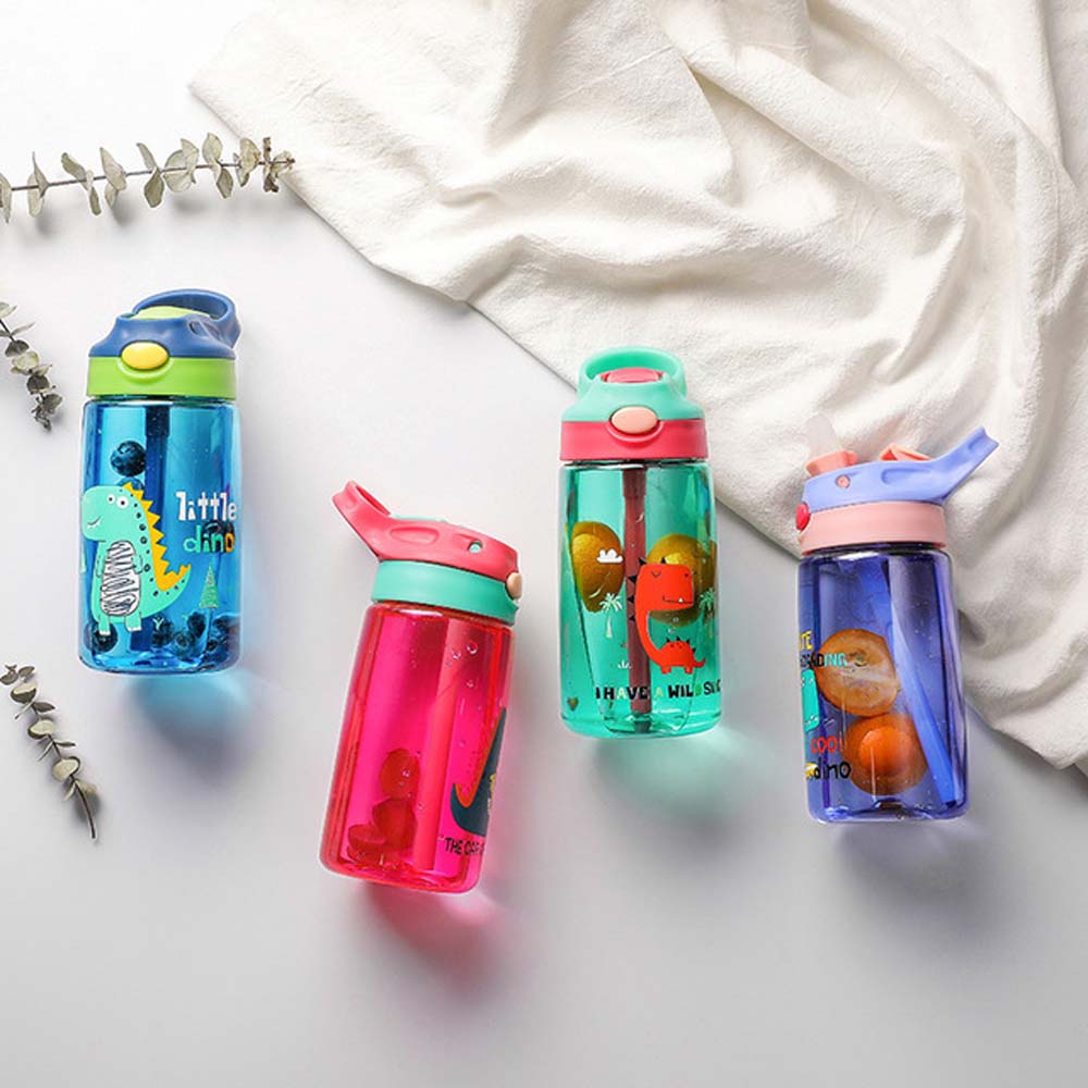 Bình tập uống nước họa tiết khủng long dễ thương cho bé tùy chọn màu sắc
