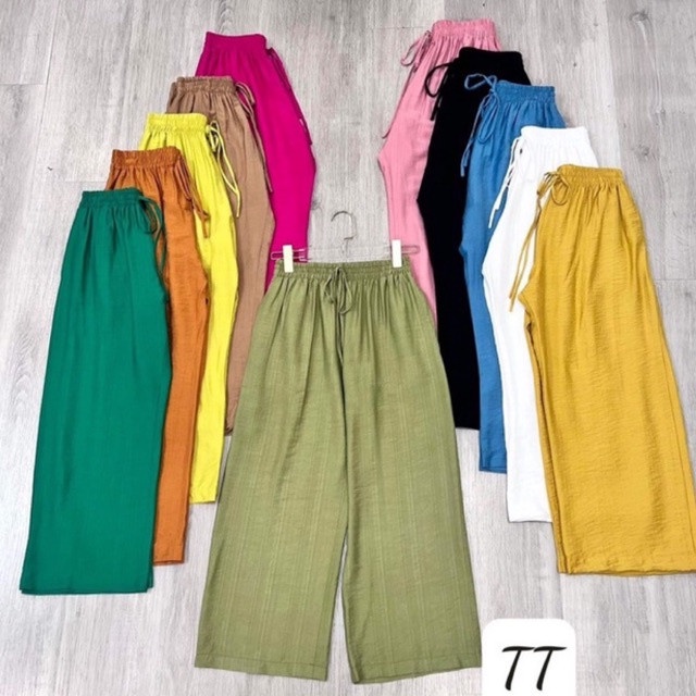Quần đũi ống rộng lưng thun năng động Free size ( đi biển) -MH20