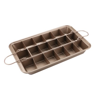 Khuôn bánh brownie pan18 hình chữ nhật ngăn cách Bánh Táo tàu