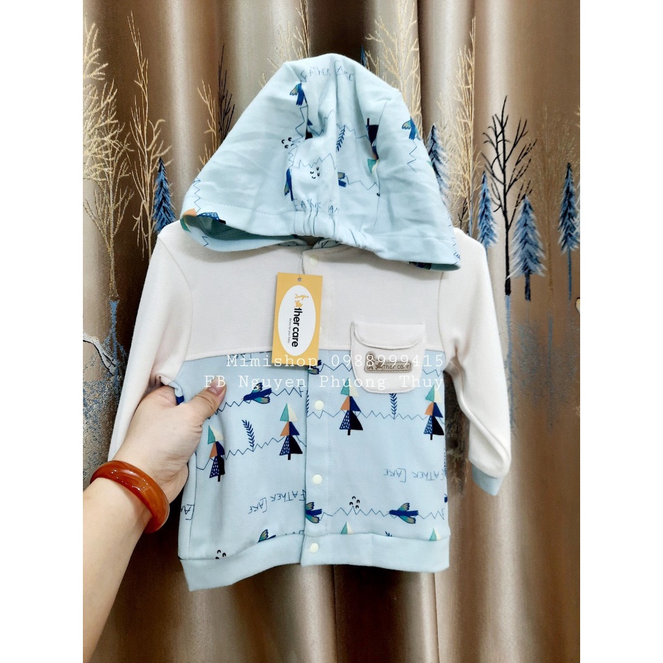 Áo khoác nỉ họa tiết dễ thương Father Care cho bé