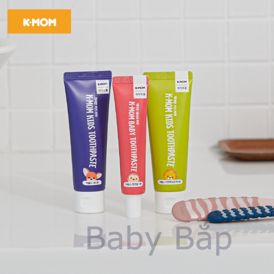 KEM ĐÁNH RĂNG TRẺ EM K-MOM 3-8 TUỔI