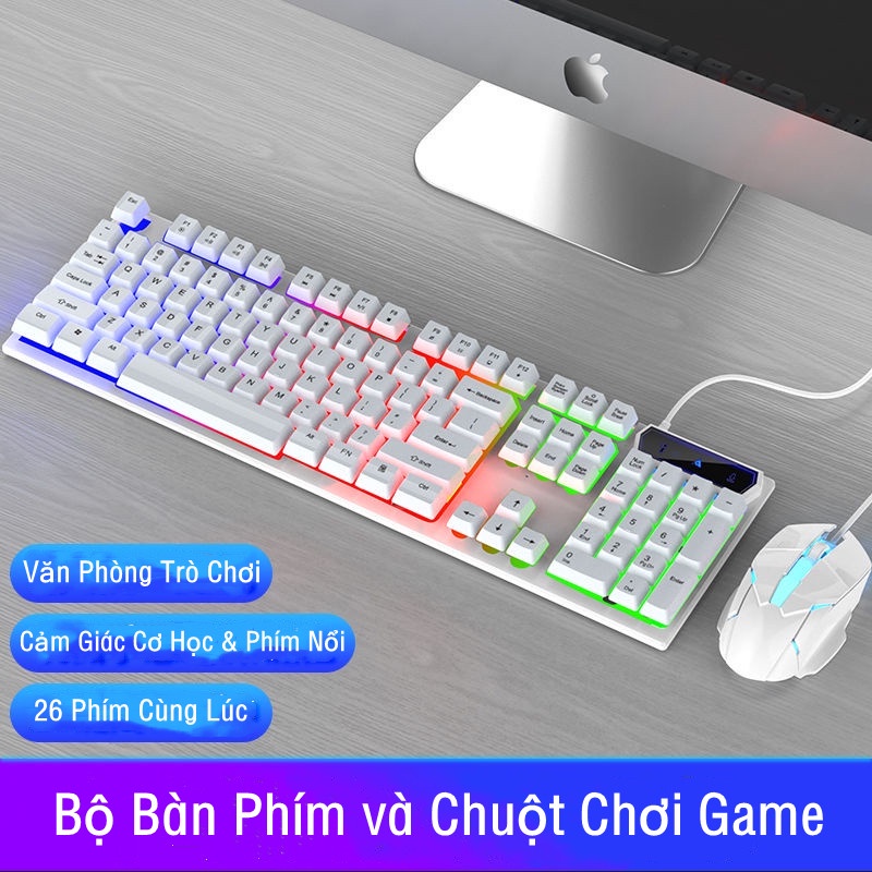 Bộ bàn phím và chuột chơi game RGB SK500 màu dạ quang