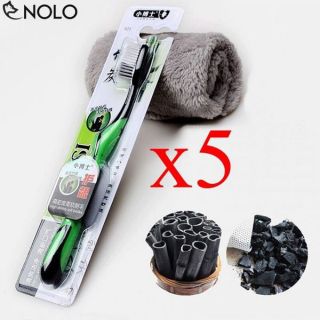 Bàn chải than tre hàn quốc combo 5 chiếc