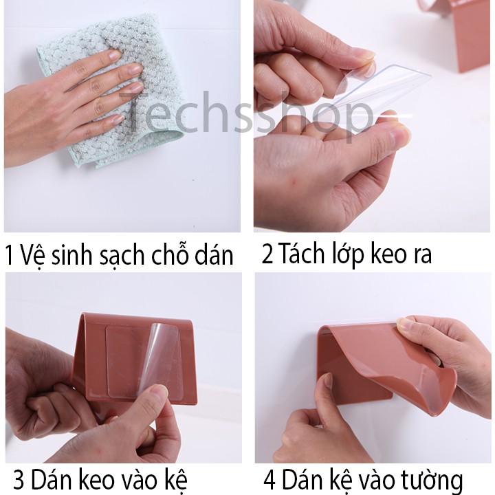 Kệ đựng xà phòng dán tường dạng lượn sóng - Kệ để đồ phòng tắm