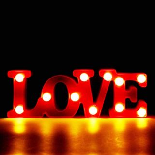 Đèn led 3d chữ love đỏ trang trí cưới ,sinh nhật
