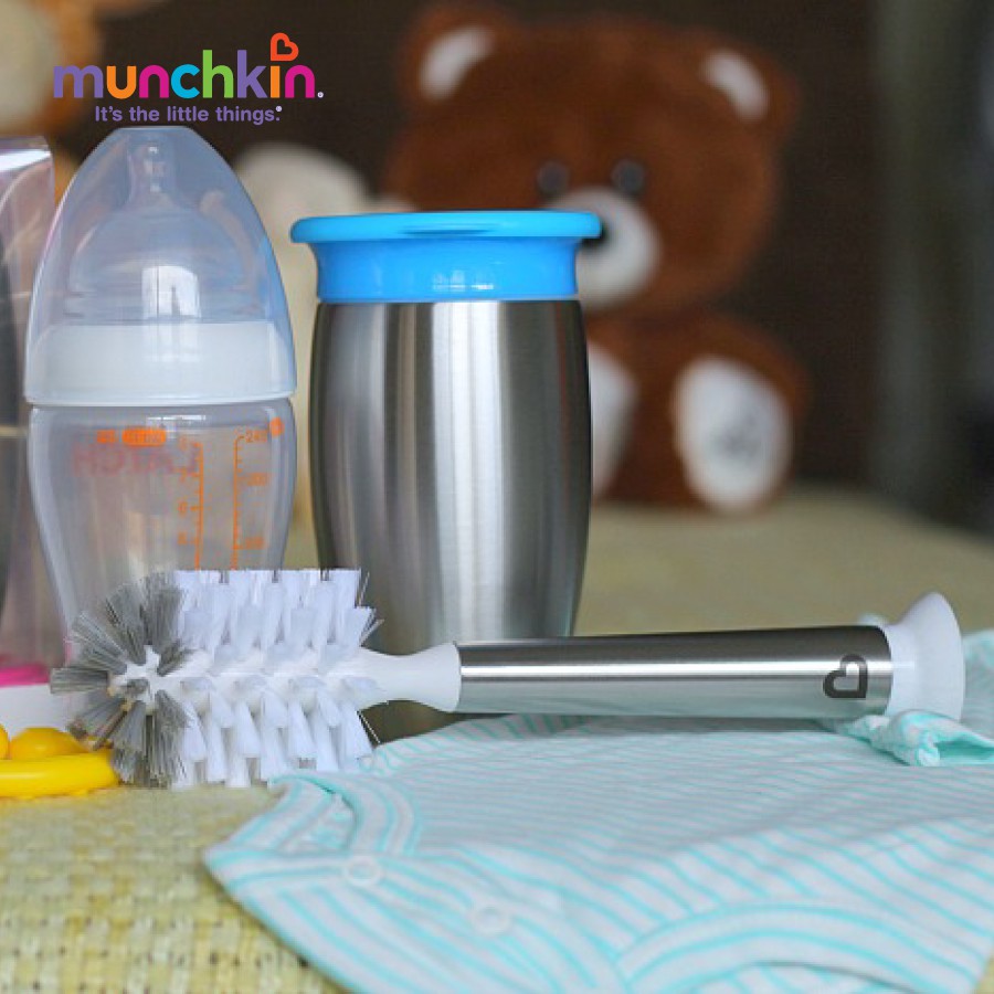 Bộ chổi cọ thân Inox Munchkin