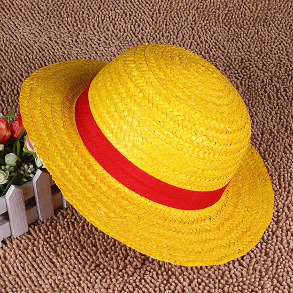 Cosplay Mũ Rơm Luffy One Piece - Nón Rơm Luffy Chống Nắng, Mưa