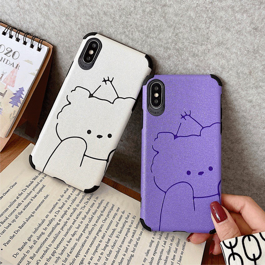 [ OPPO ] Ốp Lưng Da IMD Bear - R015 | BigBuy360 - bigbuy360.vn