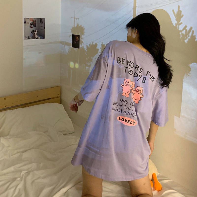 Áo thun tay lỡ Unisex 3 chú Gấu Be More Fun