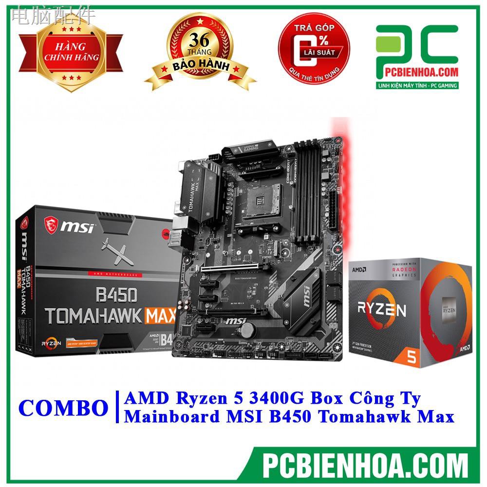 ✁✥◈Ryzen 5 3400G Box hãng + Mainboard (ASrockMSI)