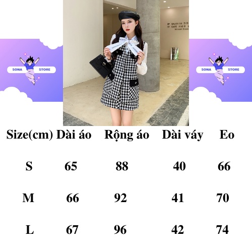 Set dạ nữ tiểu thư mùa đông sang chảnh hàng quảng châu cao cấp SDT7 | BigBuy360 - bigbuy360.vn